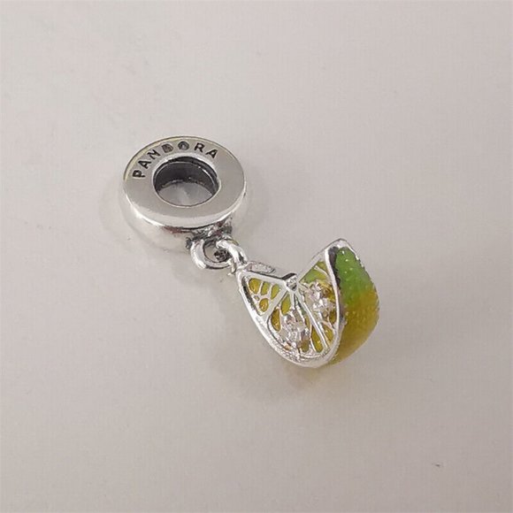 Pandora Lemon Slice Sparkling Fruit Dangle Charm - Picture 2 of 5
